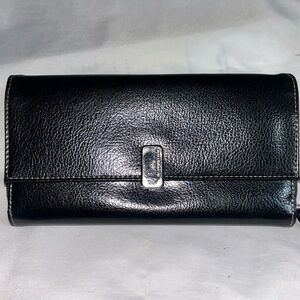 Liz Claiborne Black Leather Wallet